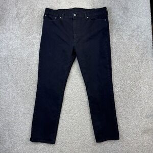 Levi's 511 Slim Fit Jeans Men 38x30 Black Stretch Denim 04511-1907